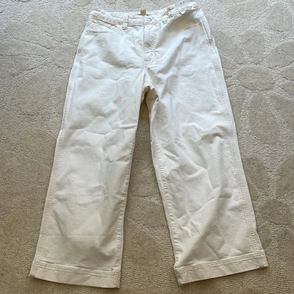 NWT NEW‎ | Madewell The Curvy Perfect Vintage Wide-Leg Crop Jean Tile White 31 - Picture 10 of 13